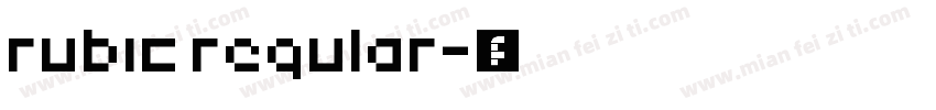 rubic regular字体转换